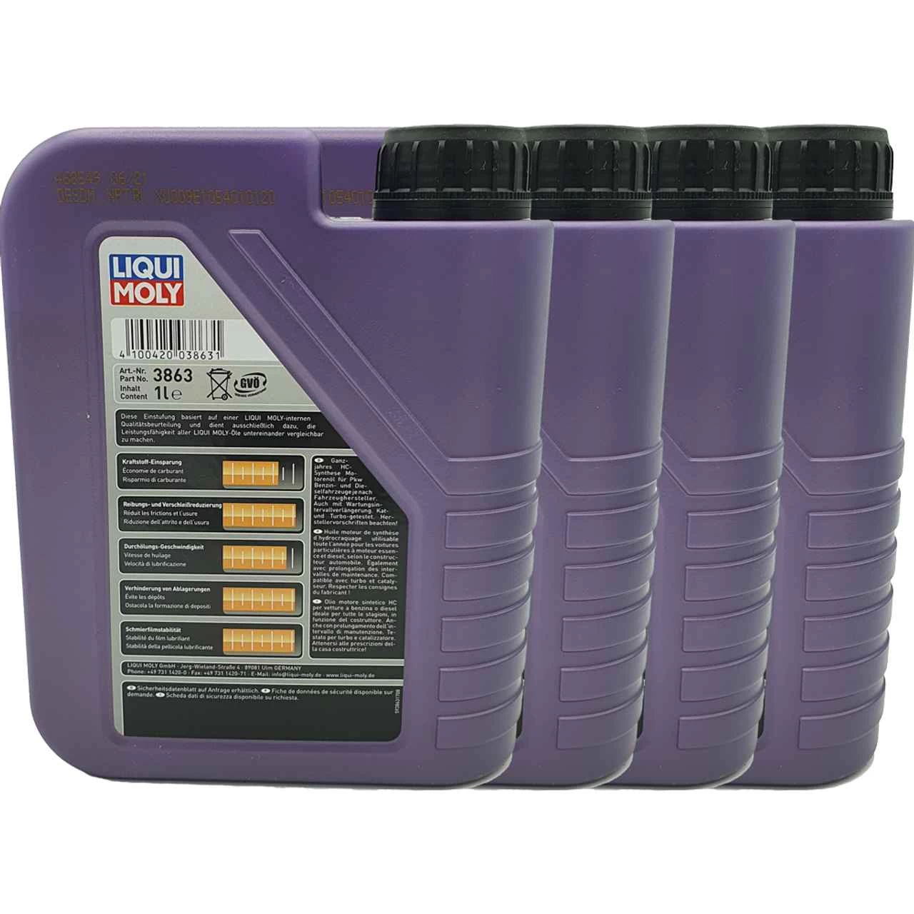 Liqui Moly Leichtlauf High Tech 5W-40 4x1 Liter - Image 2