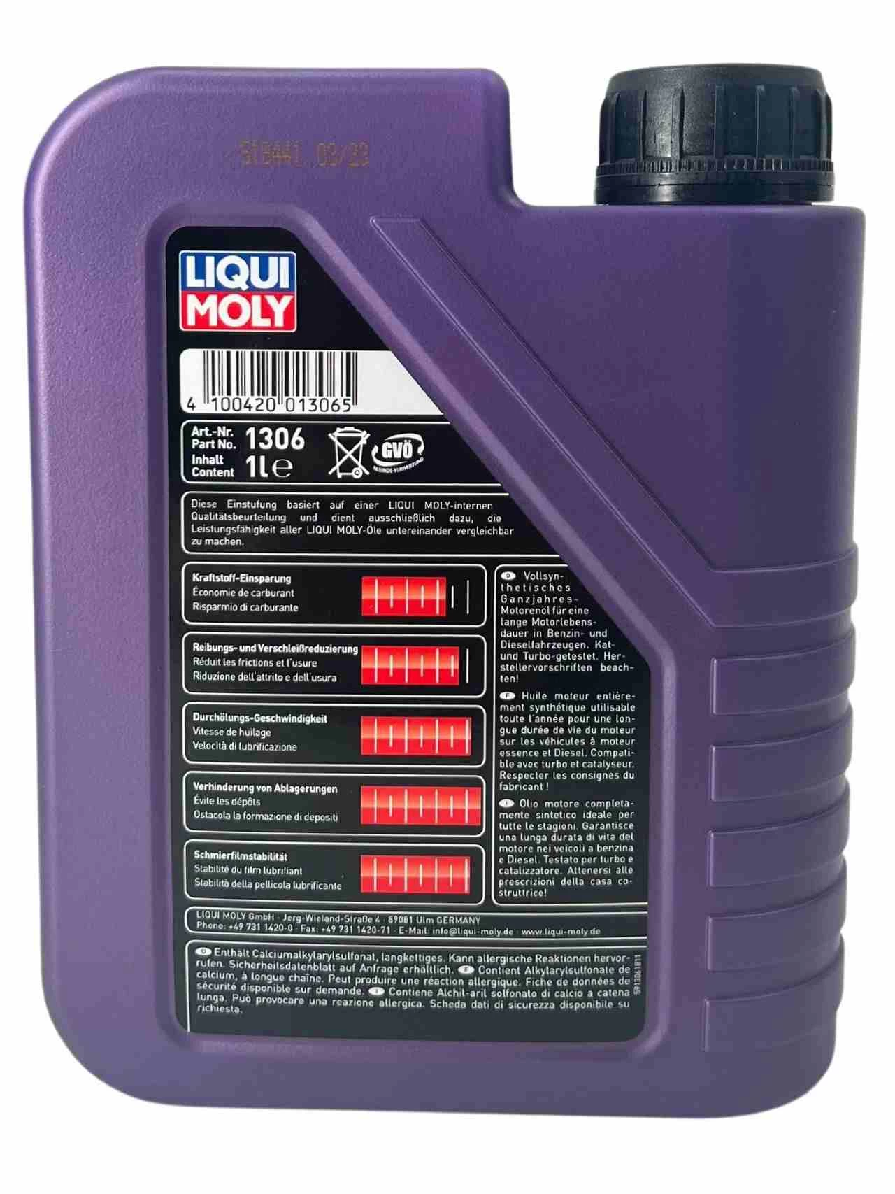 Liqui Moly Synthoil High Tech 5W-40 1 Liter - Image 2
