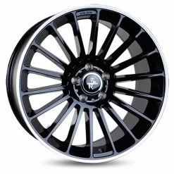 KESKIN KT15 SPEED Schwarz Polished Lip 8.0Jx18 5x112 ET45