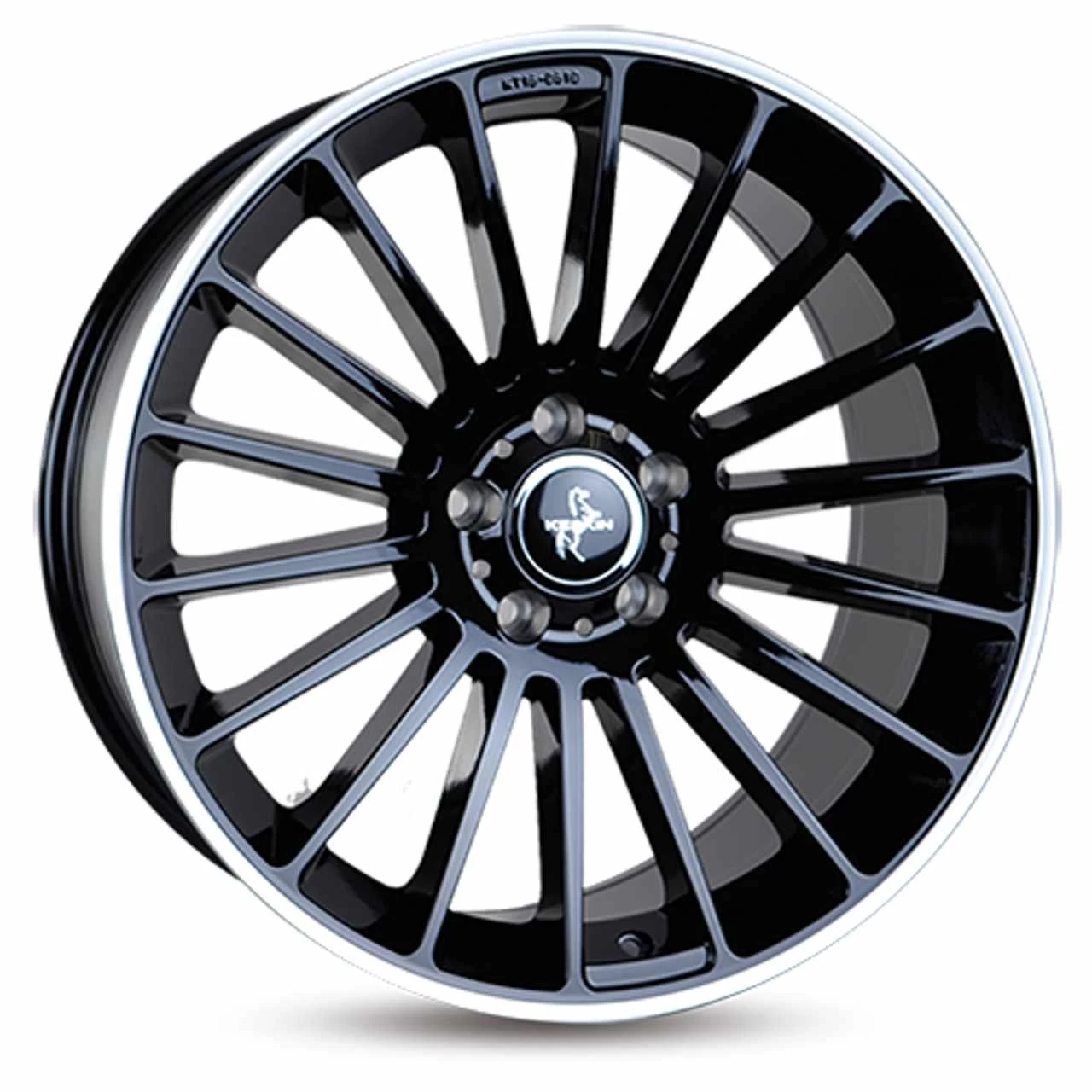 KESKIN KT15 SPEED Schwarz Polished Lip 8.0Jx18 5x112 ET45