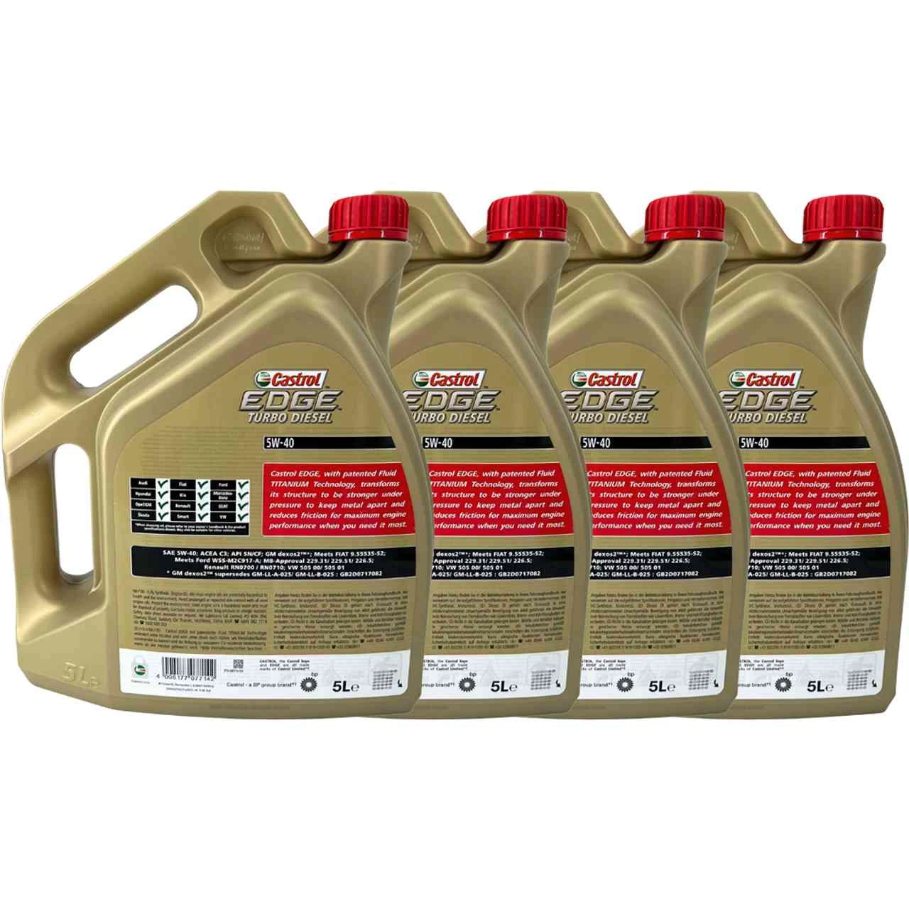 Castrol Edge TD 5W-40 4x5 Liter - Image 2