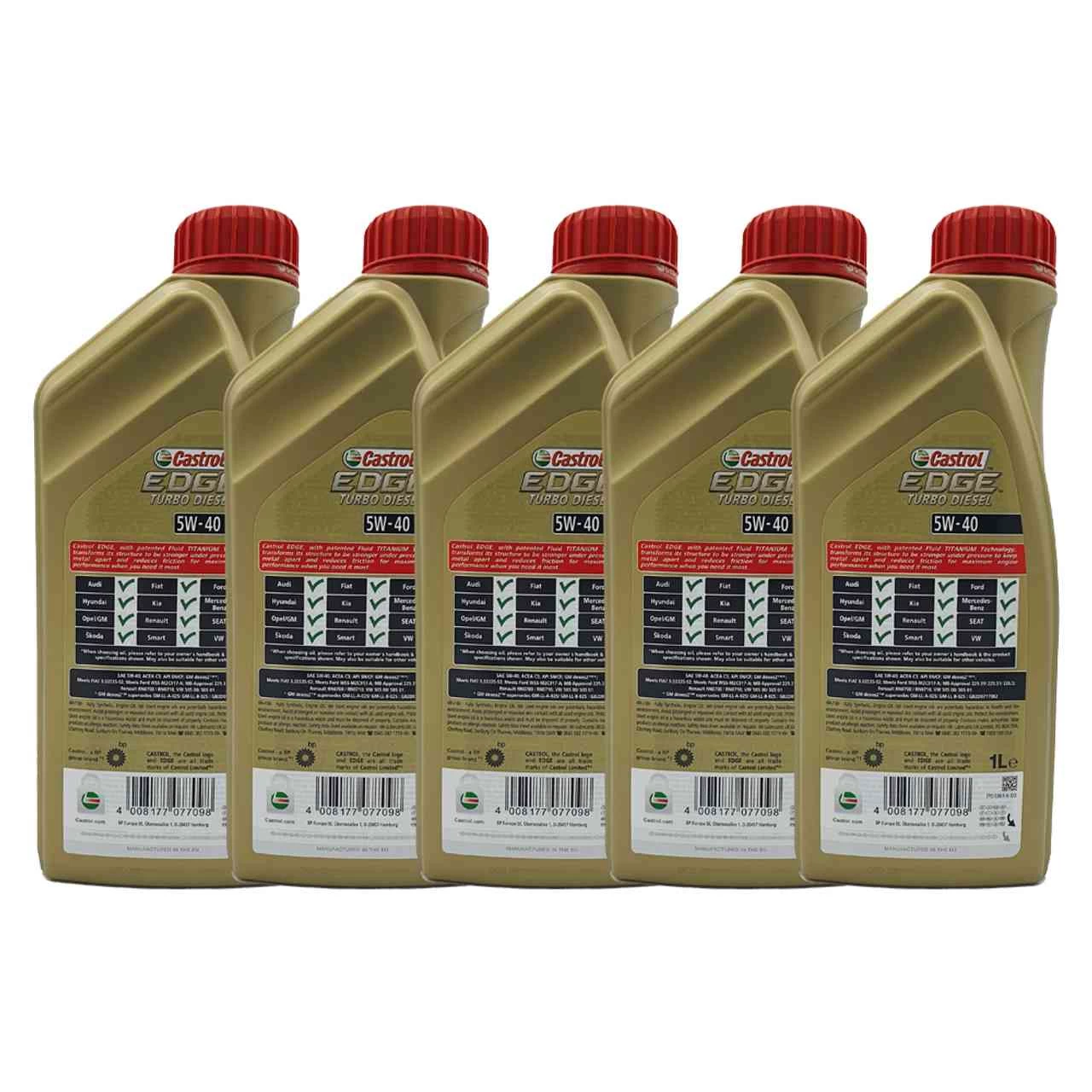 Castrol Edge TD 5W-40 5x1 Liter - Image 2